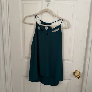 Express hunter green Sleeveless Top, Size Small
